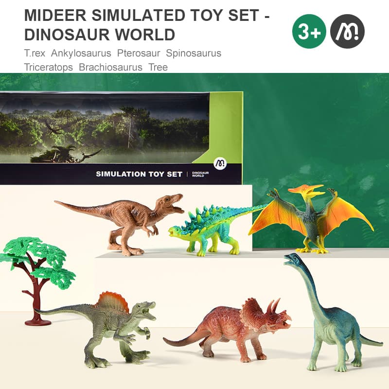 Mideer - Dinosaur World Simulation Toy Set - View 1