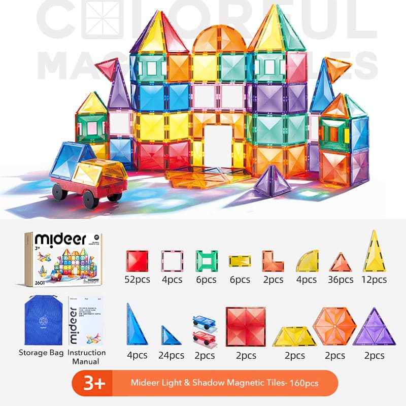 Mideer - Colorful Magnetic Tiles - Color Flow - View 1