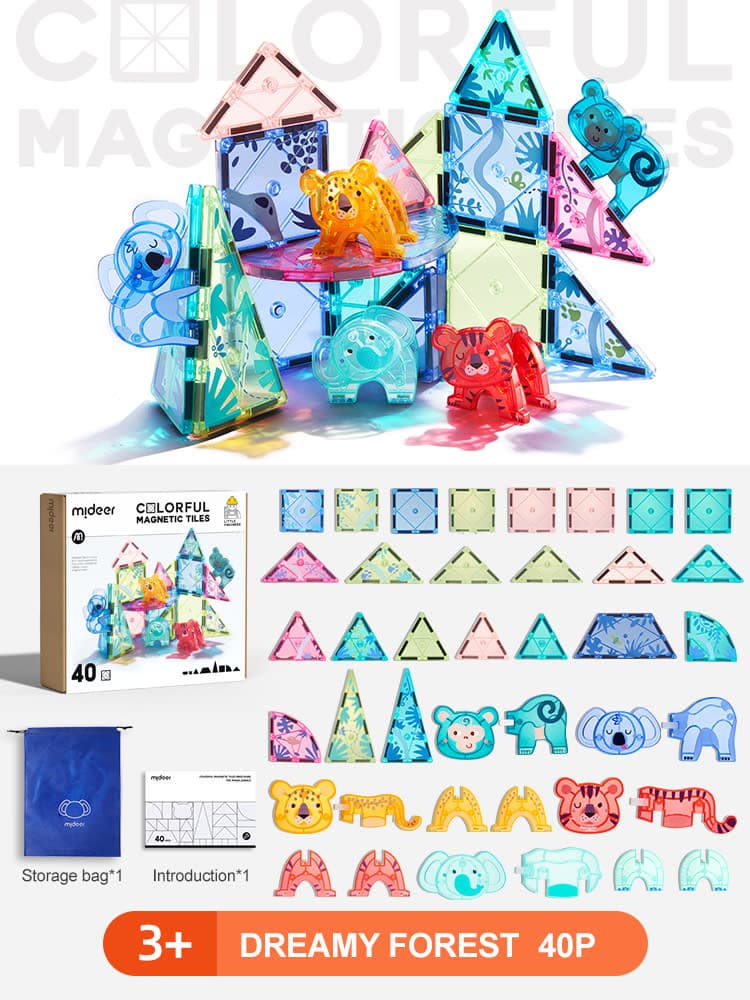 Mideer - Colorful Magnetic Tiles Brochure - The Magic Jungie - View 1