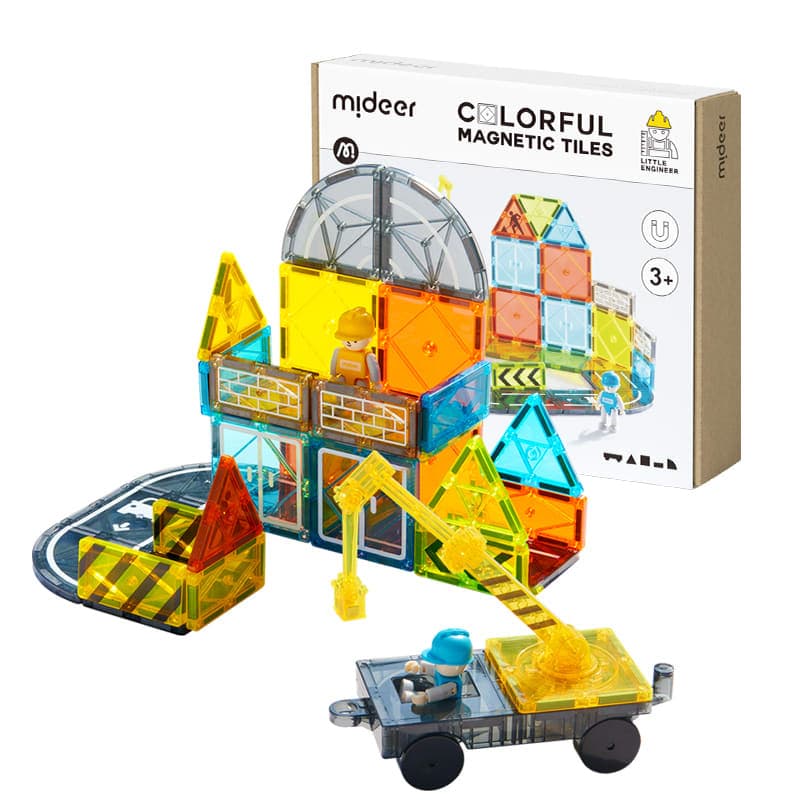 Mideer - Colorful Magnetic Tiles - Little Architect - View 1