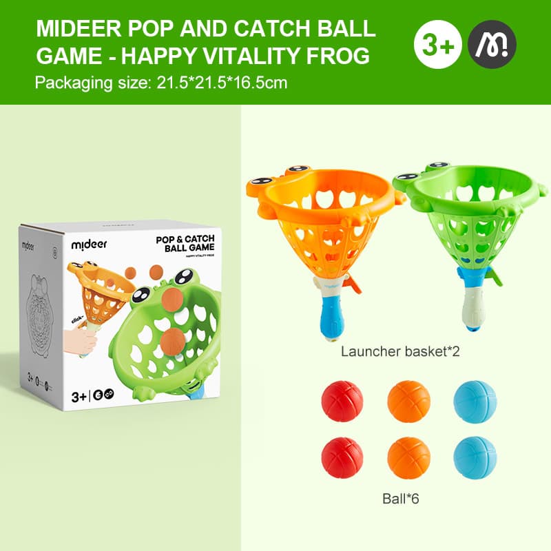 Mideer - Pop And Catch Ball Game - Happy Vitality Frog - View 1