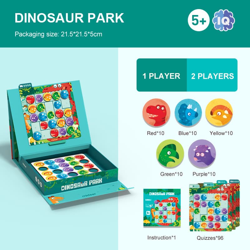 Mideer - Sudoku Dinosaur Park For Kids | Brain Game | Puzzle Mastery - View 1