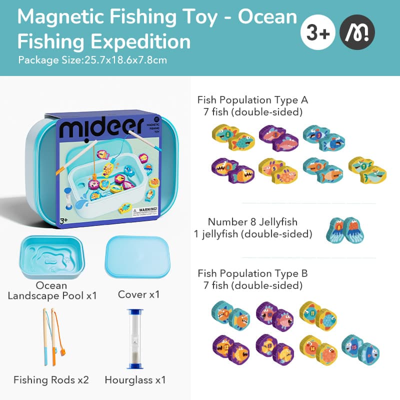 Mideer - Magnetic Fishing Toy - Ocean Fishing Expedition - View 1