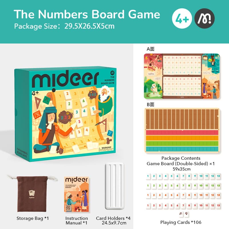 Mideer - The Numbers Board Game