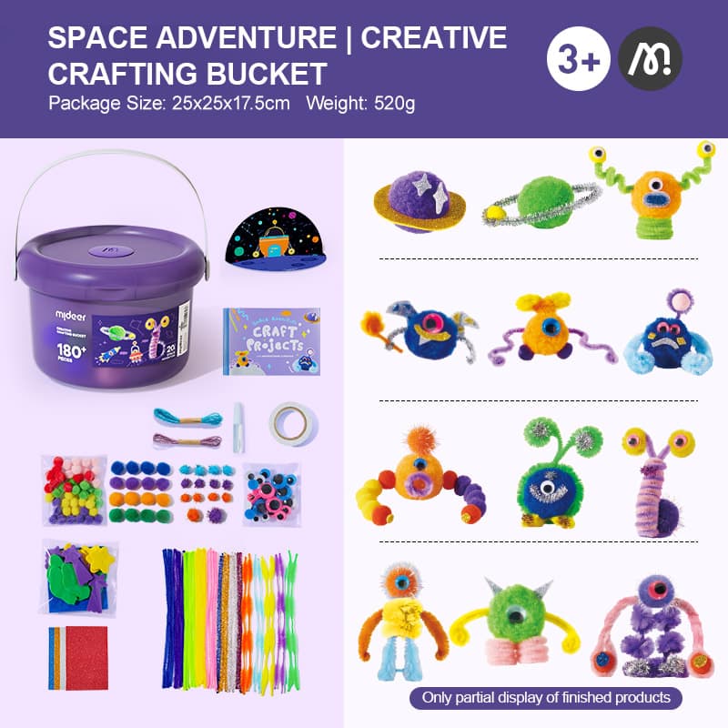 Mideer - Creative Crafting Bucket - Space Adventure - View 1