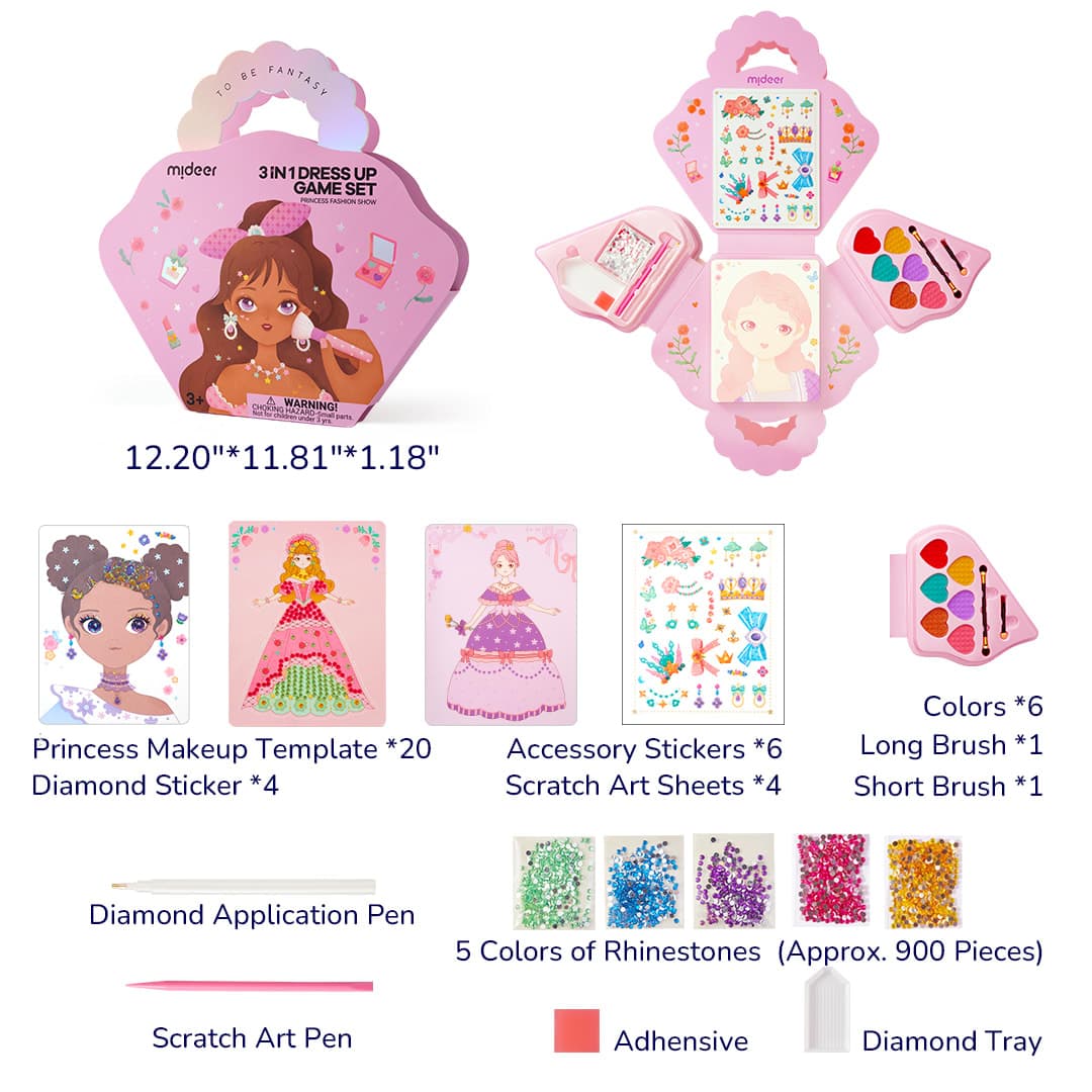Mideer - 3 - In - 1 Dress Up Game Set - Princess Fashion Show - View 1