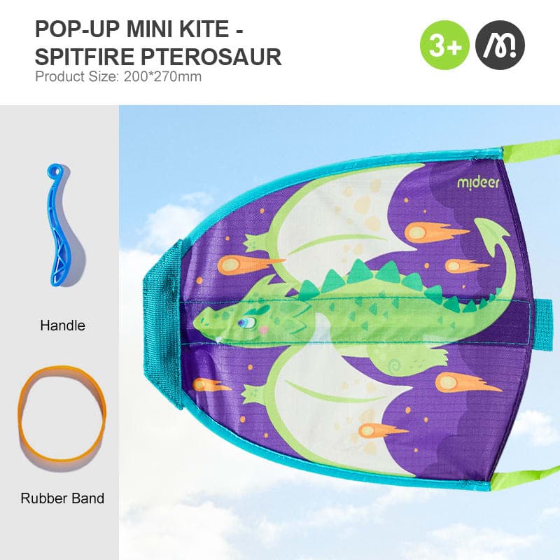 Mideer Pop-up Mini Kite - Spitfire Pterosaur - View 1