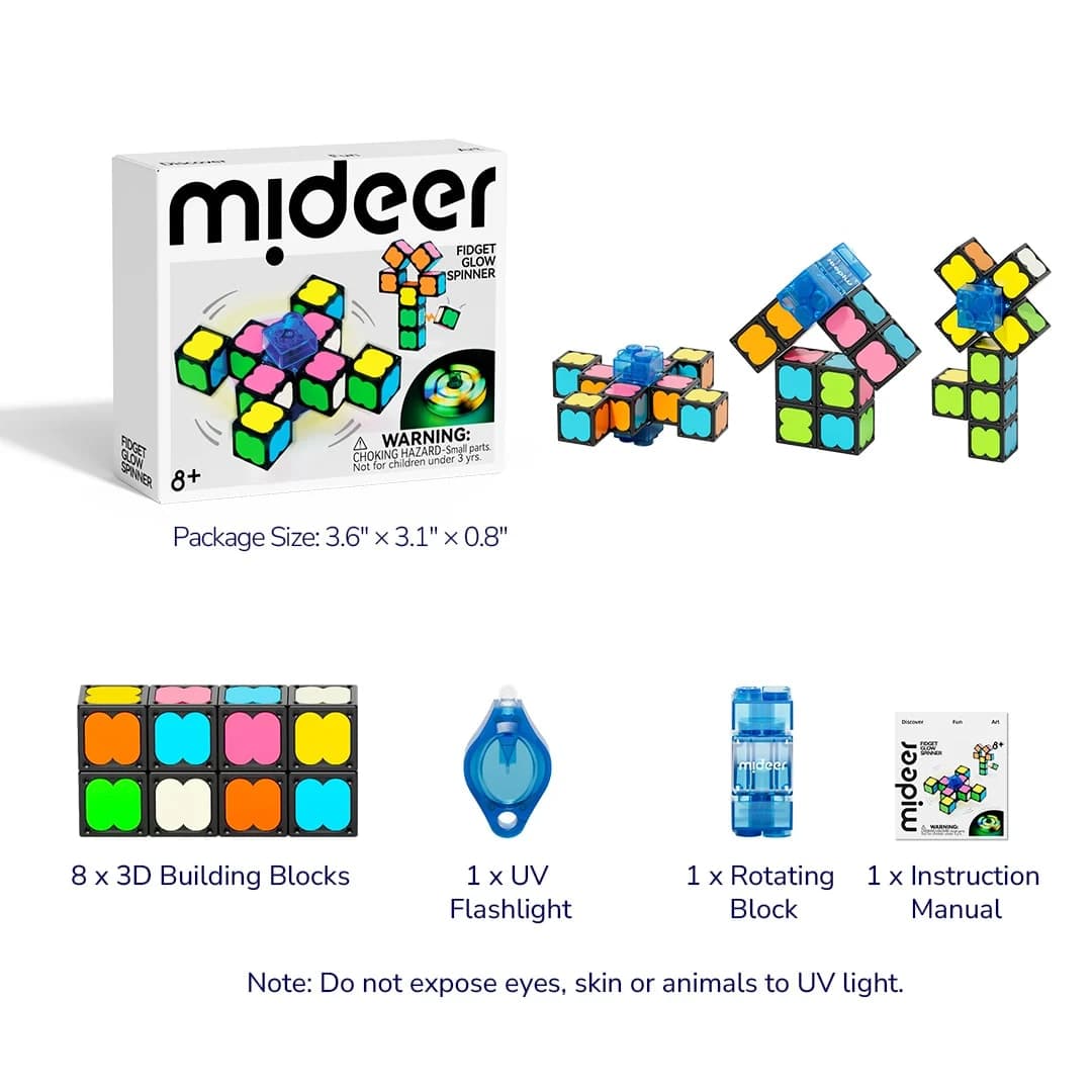 Mideer Glow Fidget Spinner - View 1