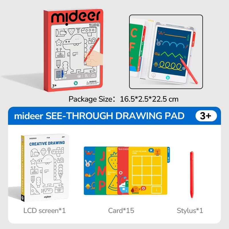 Mideer See-Through Drawing Pad - View 1