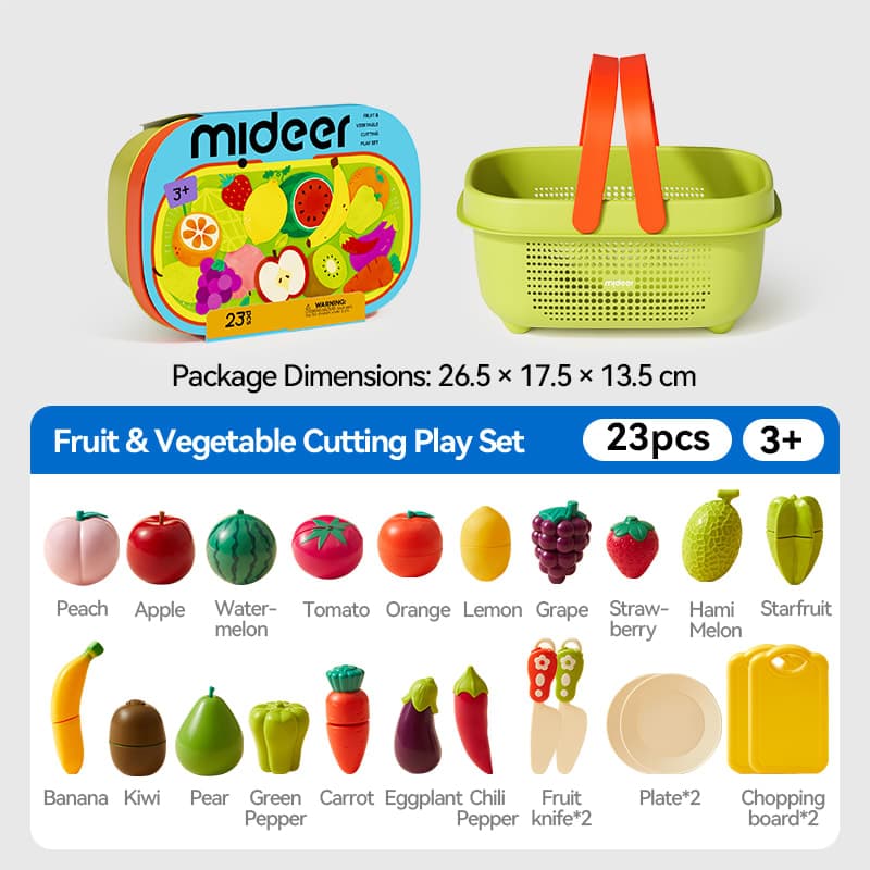 Mideer Fruit & Vegetable Cutting Play Set - View 1