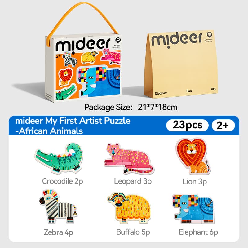 Mideer My First Artist Puzzle - African animals - View 1