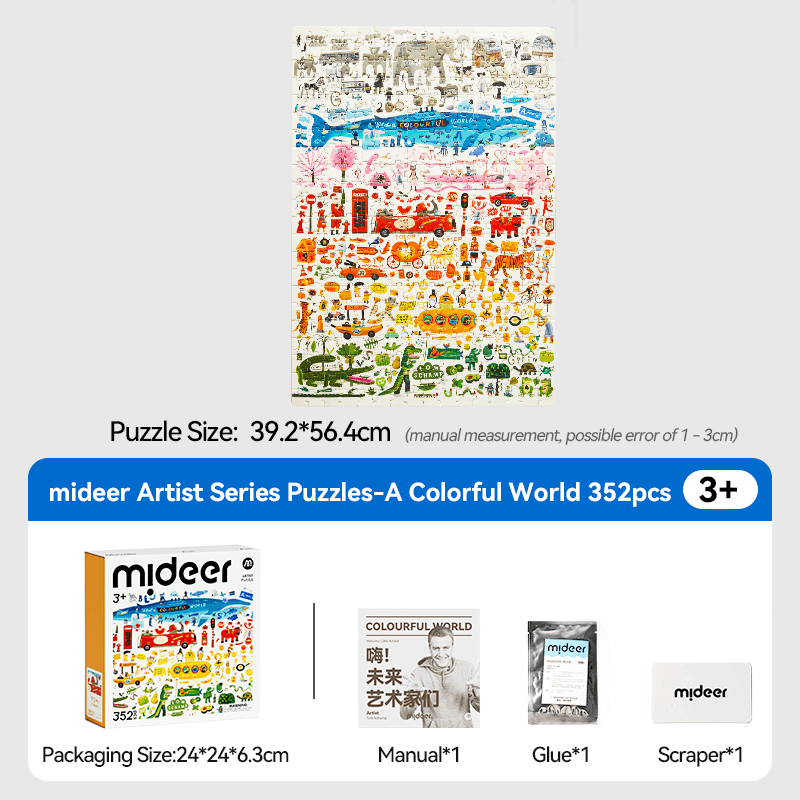 Mideer Artist Puzzle - Colorful World - View 1