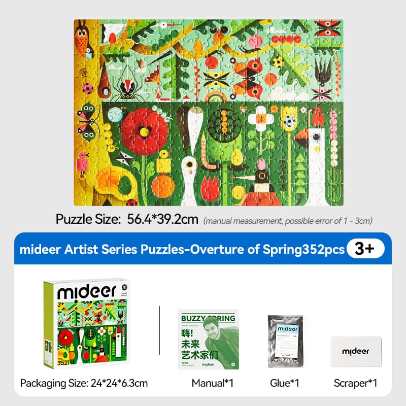 mideer Artist Puzzle - Buzzy Spring - View 1
