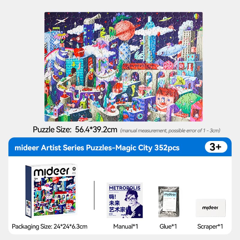 Mideer Artist Puzzle - Magic City - View 1