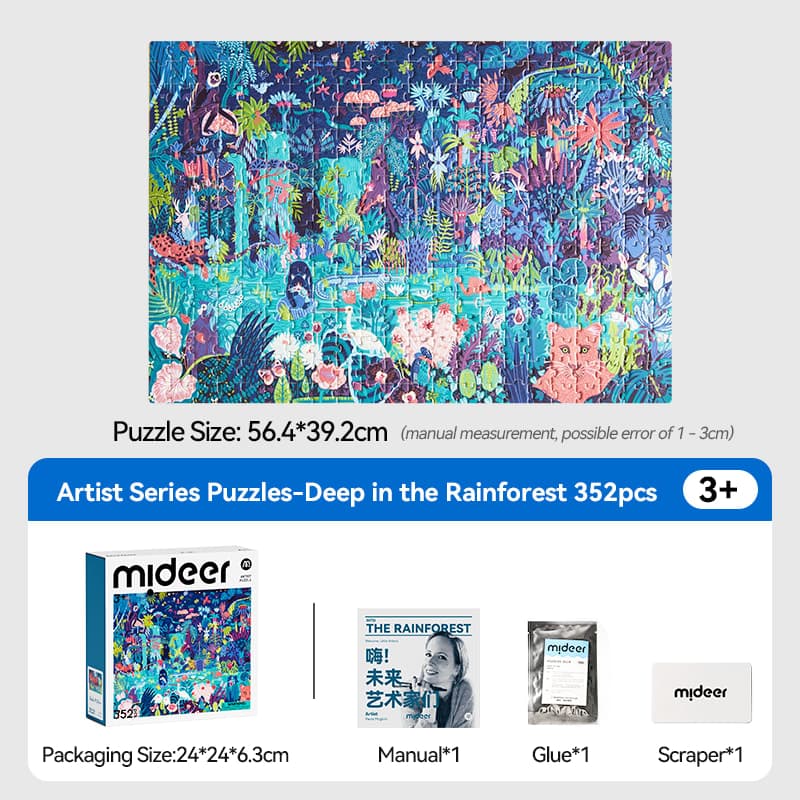 Mideer Artist Puzzle - Into the Forest - View 1