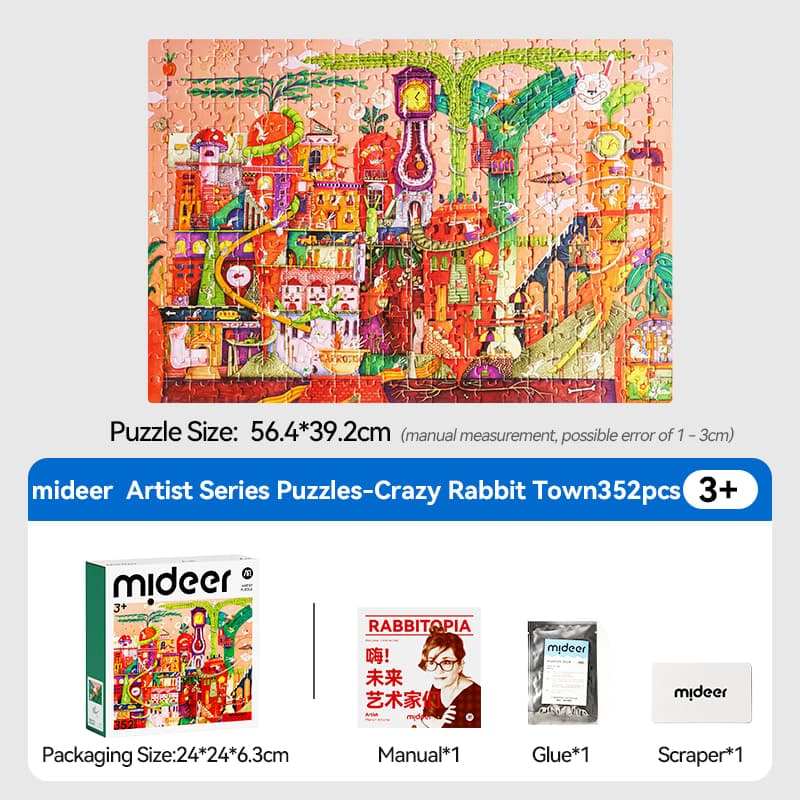 Mideer Artist Puzzle - Rabbitopia - View 1