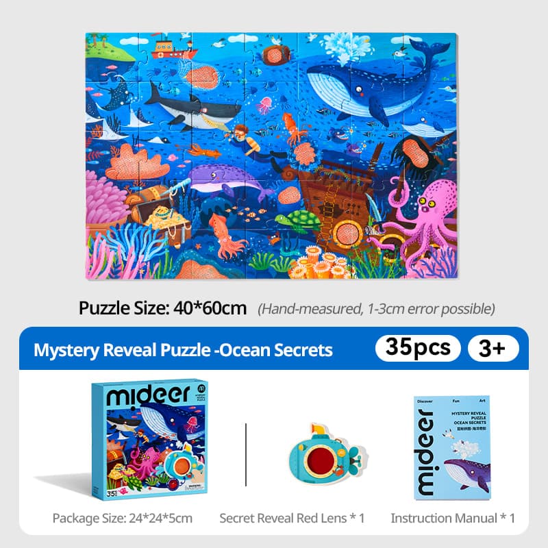 Mideer Mystery Reveal Puzzle - Ocean Secrets - View 1