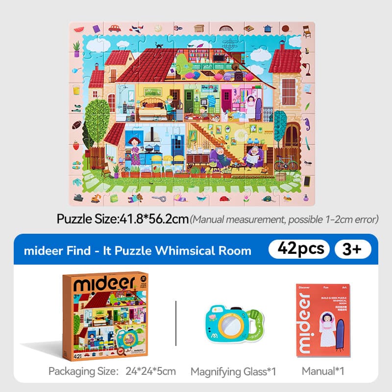 Mideer Build & Seek Puzzle - Whimsical Room - View 1
