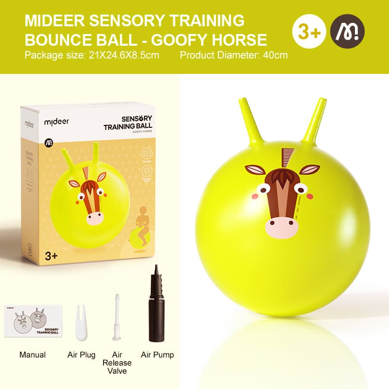 Mideer Sensory Training Bounce Ball - Goofy Horse - View 1