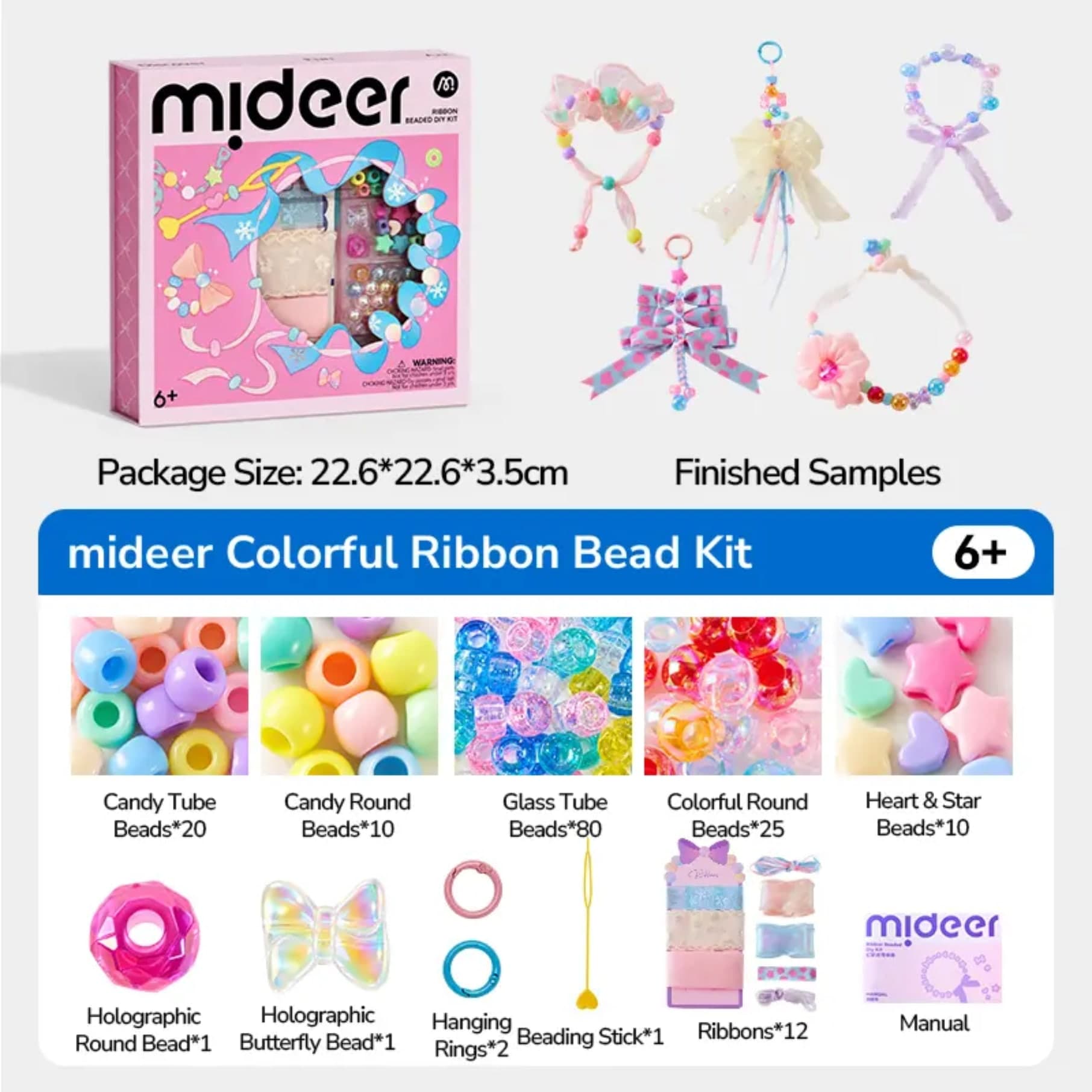 Mideer Ribbon Beaded Diy Kit - View 1